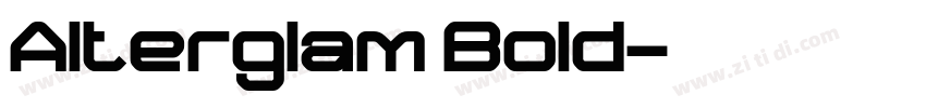 Alterglam Bold字体转换